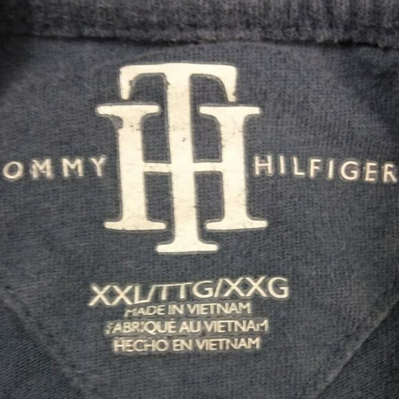 Tommy Hilfiger Gray Large Flag Grayish Blue Shirt XXL - Picture 5 of 7